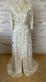Caftan en broché blanc