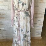 Robe caftan en broché