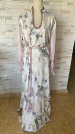 Robe caftan en broché