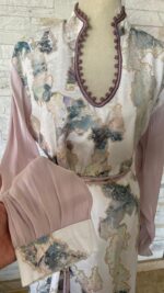 Robe caftan en broché – Image 3