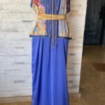 Caftan sans manches et son gilet assorti